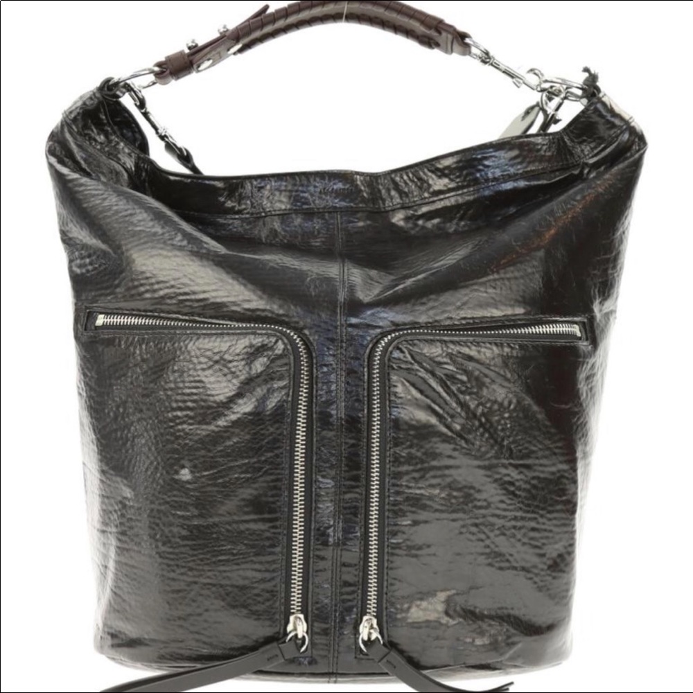 AllSaints Fetch Shine Leather Backpack